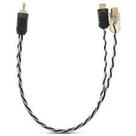 Kit 4 cabos rca taramps y injetado 1 metro 2f