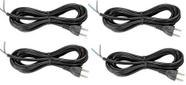 Kit 4 Cabos Secador Cabelo 2x1,0 3mt 10A Mega/Gama/Parlux/MQ