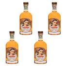 Kit 4 Cachaças Labareda Paratiana 700 ml Genuína de Paraty para Momentos Especiais
