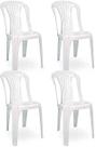 Kit 4 cadeira bistro decor mobilia 77 branca