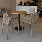 Kit 4 Cadeira Gruvyer Nude Sala Jantar Restaurante