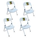 Kit 4 Cadeira Infantil Dobrável Em Aço Resistente Até 40 Kg Ideal P/ Crianças Cores Estampas Divertidas Não Risca Chão Kit 4 Cadeira Infantil Dobrável Em Aço Resistente Até 40 Kg Ideal P/ Crianças Cores Estampas Divertidas Não Risca Chão