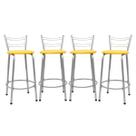 Kit 4 Cadeira Para Balcão Ilha Bistrô Banqueta 60cm Flórida Prata Bar Cozinha Área Gourmet Churrasqueira Edicula Kit 4 Cadeira Para Balcão Ilha Bistrô Banqueta 60cm Flórida Prata Bar Cozinha Área Gourmet Churrasqueira Edicula