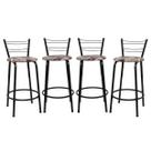 Kit 4 Cadeiras 60cm Para Balcão Flórida Preta Bistrô Bar Cozinha Gourmet Ilha Área de Lazer Piscina Bancada Kit 4 Cadeiras 60cm Para Balcão Flórida Preta Bistrô Bar Cozinha Gourmet Ilha Área de Lazer Piscina Bancada