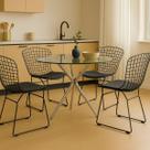 Kit 4 Cadeiras BERTOIA preta - Poltronas do Sul