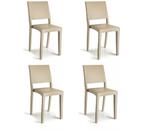 Kit 4 Cadeiras Cappuccino Kappesberg Hydra Plus Uz4002