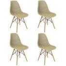 Kit 4 Cadeiras Colmeia Furadinha Heloisa Eloá Charles Eames Eiffel Base Madeira Kit 4 Cadeiras Colmeia Furadinha Heloisa Eloá Charles Eames Eiffel Base Madeira