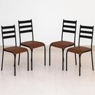 Kit 4 Cadeiras de Cozinha Sala Jantar Varanda Sala de Estar Epoxi 541.sli