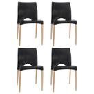 Kit 4 Cadeiras de Design Cannes