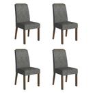 Kit 4 Cadeiras de Jantar 4255 com Espaldar Madesa Kit 4 Cadeiras de Jantar 4255 com Espaldar Madesa
