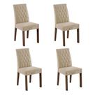 Kit 4 Cadeiras de Jantar 4256 Rustic/Imperial Madesa