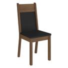 Kit 4 Cadeiras de Jantar 4280 Madesa Rustic/Preto