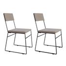 Kit 4 Cadeiras de Jantar Málaga Veludo Bege para Mesa Sala Cozinha Conforto e Decoração Home - Bege