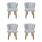 Kit 4 Cadeiras de Jantar Moderna Flor - Balaqui Decor