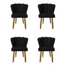 Kit 4 Cadeiras de Jantar Moderna Flor - Balaqui Decor