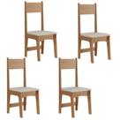 Kit 4 Cadeiras Delta material sintético Revestido Estrutura 100% MDF Sonetto Kit 4 Cadeiras Delta material sintético Revestido Estrutura 100% MDF Sonetto