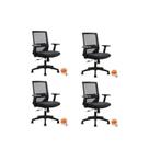 Kit 4 Cadeiras Diretor NR17 Office Chicago