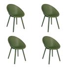 Kit 4 Cadeiras Drops Verde