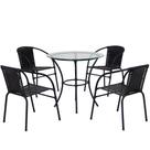 Kit 4 Cadeiras E Mesa Com Tampo Happy Hour Beleza E Conforto
