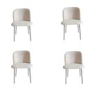 Kit 4 Cadeiras Elara Para Sala Mesa de Jantar Moderna com Base de Ferro Tecido Bouclé Premium Bege Topii Moda Casa Kit 4 Cadeiras Elara Para Sala Mesa de Jantar Moderna com Base de Ferro Tecido Bouclé Premium Bege Topii Moda Casa