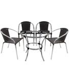 Kit 4 Cadeiras Em Mesa Em Alumínio Área Externa Salinas Kit 4 Cadeiras Em Mesa Em Alumínio Área Externa Salinas