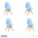 Kit 4 Cadeiras Flórida Kids Sem Braço Várias Cores - Fratini