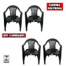 Kit 4 Cadeiras Poltrona Super Resistente Suporta 180Kg