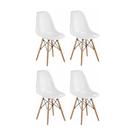 Kit 4 Cadeiras sem Braço para Sala de Jantar Eames Kit 4 Cadeiras sem Braço para Sala de Jantar Eames