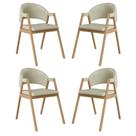 Kit 4 Cadeiras Suellen Luxo Reforçada Mesa de Jantar material sintético