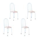 Kit 4 Cadeiras Tubular 96x36x41 Cm Iris B