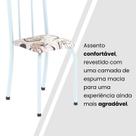 Kit 4 Cadeiras Tubular 96x36x41 Cm Iris B