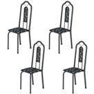 Kit 4 Cadeiras Tubular Bianca