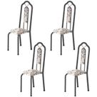 Kit 4 Cadeiras Tubular Bianca