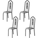Kit 4 Cadeiras Tubular Bianca