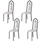 Kit 4 Cadeiras Tubular Bianca