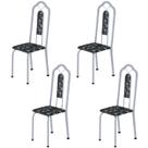 Kit 4 Cadeiras Tubular Bianca
