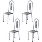 Kit 4 Cadeiras Tubular Bianca