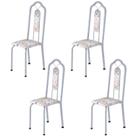 Kit 4 Cadeiras Tubular Bianca