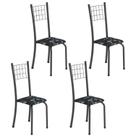 Kit 4 Cadeiras Tubular Dany 95x37x40 Cm