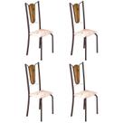 Kit 4 Cadeiras Tubular Júlia