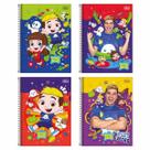 Kit 4 Cadernos Espiral Luccas Neto 80 Folhas Capa Dura 1M Kit 4 Cadernos Espiral Luccas Neto 80 Folhas Capa Dura 1M