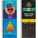 Kit 4 Cadernos Insano Jandaia 80 Folhas Espiral Capa Dura