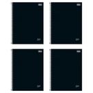 Kit 4 Cadernos Universitários 1 Matéria Tilibra Zip Preto 80 Folhas Capa Dura