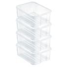 Kit 4 Caixa Bandeja Organizadora Plástica Pequena Para Acessórios Kit 4 Caixa Bandeja Organizadora Plástica Pequena Para Acessórios