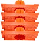 Kit 4 Caixa Luz Suporte P/ Laje Octogonal 27, 30cm Plasled