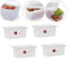 Kit 4 Caixa Multiuso Com tampa Pro Açougue Geladeira 5 Lts