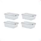 Kit 4 Caixa Organizadora Decorativa Multiuso 2,5 Litros
