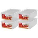Kit 4 Caixa Organizadora Média Frutas Verduras Legumes Ordene
