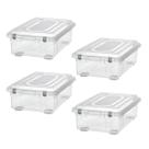 Kit 4 Caixa Plastica Organizadora 28 litros Baixa Sanremo