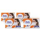Kit 4 Caixas de Máscara Tripla Descartável Com Filtro (BFE 95%) Branca - 200 un. Kit 4 Caixas de Máscara Tripla Descartável Com Filtro (BFE 95%) Branca - 200 un.